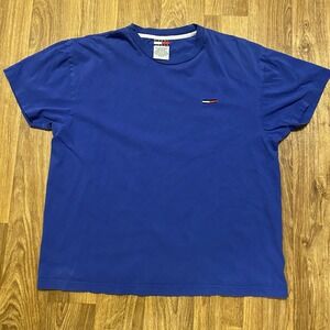 Vintage 90s Tommy‎ Hilfiger Shirt Adult Medium Blue Tommy Jeans